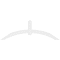 Ekena Millwork Archdale Architectural Grade PVC Gable Bracket, 96"W x 32"H x 2"D x 6"F, 8/12 Pitch GBP096X32X0206ARC00 - alternate 4